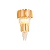 Wall Lamp Modern Minimalist Glass Crystal LED Gold Indoor Living Room Bedroom Bedside Lights Porch Sconce Lampe Luminaria