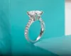 Cluster ringen Anujewel 3CTColor Moissante Diamond verloving Weddingring 18K Gold verguld voor vrouwen Groothandel 2209217803397