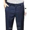 Abiti maschili 2024 Pantaloni casual europei e americani Slimt Slip Drivery Business Casual