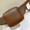 가방 New 1955 Horsehead Buckle Ni 같은 오래된 꽃 안장 가방 싱글 어깨 크로스 바디 핸드백 브라운 빨간색