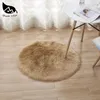 Carpets rêve ns doux rond solide chaude en peluche de maison de maison