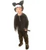 Drama dei bambini simpatici piccoli animali da gattino nero costumi