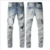 Мужские джинсы мужские джинсы высший качественный дизайнер вышивки писем джинсовые штаны.