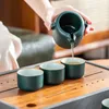 Наборы чайной посуды, современный дорожный чайный сервиз, церемония с горшком, портативный китайский заварочный чайник, фарфоровая чашка Tetera для 6 человек