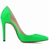 Dress Shoes Women Pumps 11 cm sexy patentleer puntige tenen hoge hakken lente herfst merk rood bruiloft zwart werk