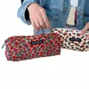 korean Makeup Bag Organizer Floral Cosmetic Pouch Female Corduroy Fabric Zipper Toiletry Bag Necerie Pen Storage Beauty Case e7FH#