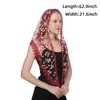 Scarves Fashion Triangle Mantilla Lace Veil Tulle Scarf Covering Church For Mass Wedding Bridesmaids Headscarf