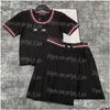 Двухклассные вязаные женские джемперы топ -юбки Set Set Luxury Designer Letters Contrast Color Tees плиссированные юбки элегантная повседневная otfdn