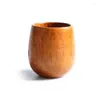 Tumblers Nordic Big Belly Cup Wooden Creative Wood Solid Wood Anti -Scalding Té