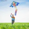 Yongjian Parrot Kite Cartoon kites for children or beginners Small Kite Home Outdoor Toys With 50m kite string Y240416