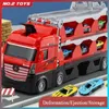 2m utspelad vikningsdeformation Ejektion Big Truck Eloy Sports Car Model För att lagra multifunktionströghetsbilar Kids Toy Gift 240402