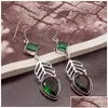 Dangle Chandelier Earrings Hermosa Amazing Coming Vintage Greentopaz For Women 2 5/8 Inch A87 Drop Delivery Jewelry Ot8Bu Dhvjq