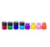 Storage Bottles 2024 500pcs 1ml Mini Colored Perfume Glass With Orifice Reducer Black Cap Small Essential Oils Vial Display