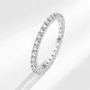 Cluster anneaux 2024 Choucong Brand Wedding Simple Fashion Jewelry 925 Sterling Silver Fill Zircon CZ Diamond Women Gift