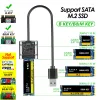 Muhafaza Uthai M2 SSD KASA SATA ŞASİ M.2 - USB NGFF SATA M / B Anahtar SSD Disk Kutusu M.2 SSD KASASI İÇİN USB 3.0 SSD Adaptörü