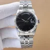 Erkek İzle İnsan İçin Yüksek Kaliteli İzle Otomatik Mekanik Hareket İzle 40mm Hardlex Crystal 316L Paslanmaz Çelik Şerit Takvim Montre De Luxe