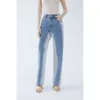 2024 Early Spring New High Waist Loose Slimming Floor Slim Pants Personalized Washing Striped Denim Pants for Women