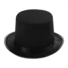 Bérets Steampunk Top Hat pour hommes Gay Party Performance Costume Costume Accessory Carnival Nightclub Dropship