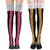 Sexy Socks Chicken Paws Feet Socks Womens Long Socks Funny Cartoon Cotton Creative Chicken Leg Claw Ladies 3D Print Above Knee High Socks 240416