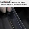 Women Makeup Organizer Bag Diamond Lattice Foldable Handbag Large Capacity Storage for Home Business Trip 240416