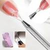 1 datorer rostfritt stål nagelband nagel pusher nagelkonst uv gel remover manicure pedicure care set cuticle pushers tools8507552