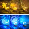 Lamps Shades Cute Bear LED Night Light Star Childrens Music Projector Light USB Charging Rotating Light Childrens Bedroom Decoration Q240416