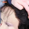 180densitet ombre grå front syntetiska peruker med babyhår mellanförhållande 13*4 kroppsvåg spets peruk för kvinnor blekt knut