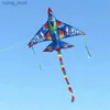 Gratis frakt 160 cm Plane drakar för barn drakar Fighter Kite Flying Outdoor Game Toys Cerf Volant Kids drakar Jouer Koi Ikite Y240416