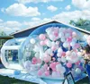 4m dia + 1,5 m de tunnel ballon commercial clair Bubble Bubble House gonflable Boule Ballons Tente transparente avec tente de bulle de ventilation pour la fête Renta Ship gratuit