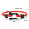 Bracelets de charme em homens pulseira corda ucraniana símbolo de pulseira Bicolor Macrame Braslet Festival Acessórios Brasil Pulseras Homme