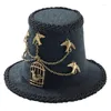 Bérets Elegant Gear Hat Steampunk HippiesHat adolescents adolescents Costume de jeu