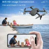 드론 드론 새로운 E99 Pro2 Mini RC 드론 4K 카메라 WiFi FPV 항공 사진 헬리콥터 접이식 쿼드 콥터 아이 장난감 장난감 선물 3 개 배지 24416