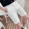 Männer Sommer Shorts Casual Waffel Koreanische Plaid Shorts Fashion Bermudas Männlich kurz Homme Streetwear Slim Fit Anzughose 240416