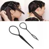 Nieuwe plastic lusgereedschap Magic Topsy Tail Hair Braid Ponytail Styling Clip Bun Maker voor meisjeskapsels