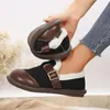 Casual Shoes Winter Women's Keep Warm Short Plush Flat Shallow Platform Slip On For Women Outdoor Ladies Walking