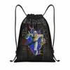 Maidel donzelas pesado metal pop ir drawtring backpack bolsas homens homens ginásio leves saco de sacos de sacos para treinamento Z6en#