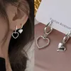 Boucles d'oreilles 1pair Fashion Corée Clips d'oreille de cœur irrégulier pour femmes sans pierre filles bijoux bijoux