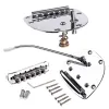 Guitar Guitar Bridge Set Metal Tremolo Bridge Set för Mustang Jazzmaster Guitar Replacement Accessories