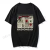 Radiohead Thirt Men Men Vintage Classic North America Tour Rock Boy Womens Tshirt Camisetas Hombre Hip Hop Street Casual Top 240411