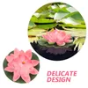 Fleurs décoratives 4pcs Fleur artificielle Floating Pond Decoration Eau Ornement pour la piscine de patio de jardin Aquarium