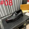 2024 Loafer Summer Mens confortable Cuir Casual Luxury Robe Shoes Designer Black Original Cowhide Zapatos de Hombre 38-45