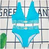 Bikini de maillot de bain pour femmes Bikini en deux pièces avec alphabet maillot de bain d'été plage une pièce femme de livraison de gouttes