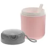 Opslagflessen ontbijtbeker multi-lek pap soepcontainer met multi-lekpap met deksel roze havermout dragen