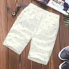 Shorts Men Fitness Sport Brand Elastische taille Drawtring Katoen Zomer Kalfrale ontwerpport Vis Bot Druk Mannelijk 240416