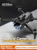 Drönare A13 Brushless Motor Drone HD Aerial Photography Folding Quadcopter Optical Flow Hinder Undvikande Fjärrkontroll Flygplan 240416