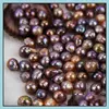 Pearl 9-11 mm Misc Color Edison Zmarszczony 100% naturalny słodkowodne koraliki DIY Naszyjnik Kolczyka Kałki Mixcolors Baroque P Dhgarden Dh9UJ