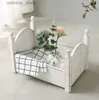 Baby Cribs Baby Photography Props Crib Photo Studio Hundred dagen pasgeboren klein houten bed volle maan kinderen retro oude foto rekwisieten bed l416