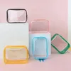 PVC Beauty Cosmetic Bag Großkapazität Tragbarer Reisebeutel transparent wasserdichte Waschbeutel persönlicher Hygiene-Beutel