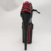 Dans Ayakkabıları Laijianjinxia Seksi Kadınlar Kalın Süper Süper 20 cm Yüksek Topuklu Sandalet Siyah Platform Performansı / Yıldız / Dans