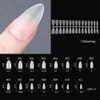 120pcs/bag Matte Press on Tips Soft Full Cover False Nails Oval Almond Sculpted Fake Nail